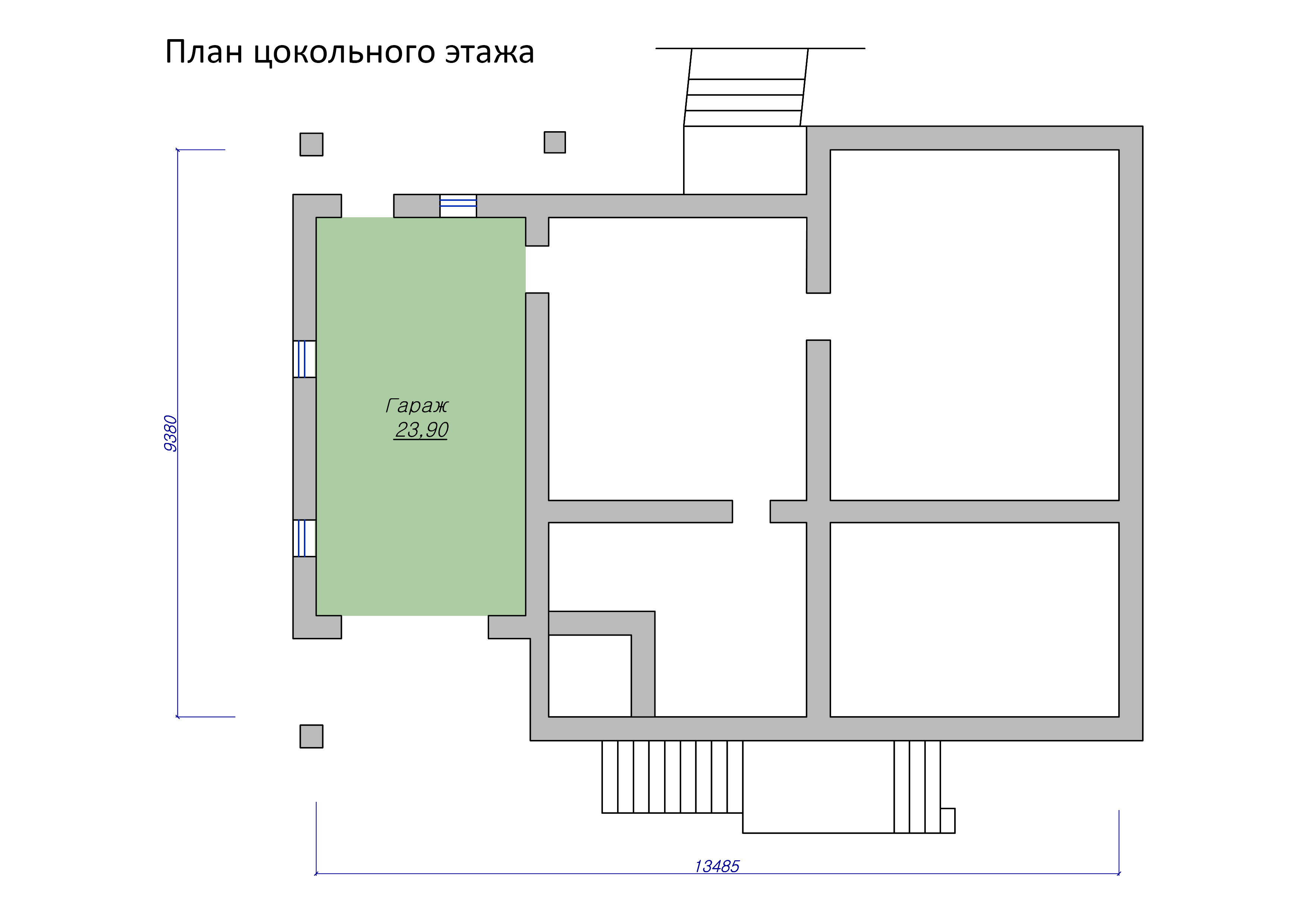 Цокольный этаж подземный или надземный в техническом плане